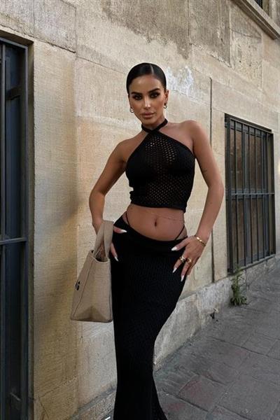 Sidney Kroşe Crop Takım 9843