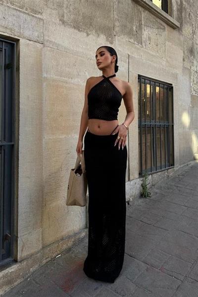 Sidney Kroşe Crop Takım 9843