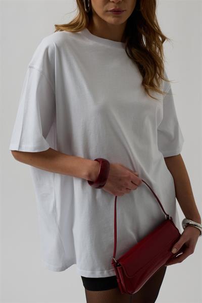 Sırt Baskılı Oversize T-Shirt