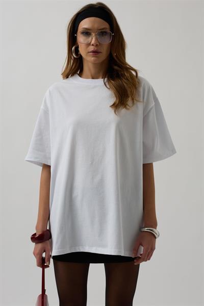 Sırt Baskılı Oversize T-Shirt