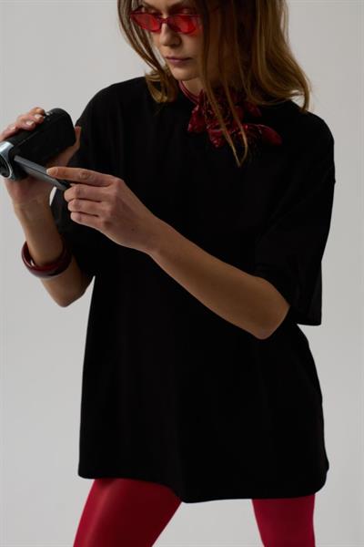 Sırt Baskılı Oversize T-Shirt