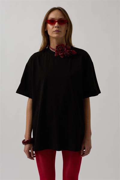 Sırt Baskılı Oversize T-Shirt