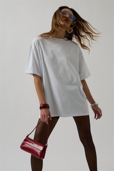 Sırt Baskılı Oversize T-Shirt