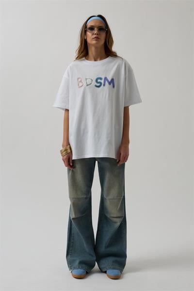 Sırt Ve Ön Baskılı Oversize T-Shirt