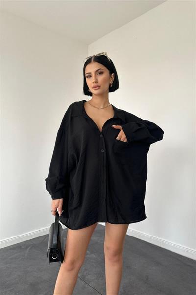 Siyah Tek Cepli Bedensiz Cruz Gömlek