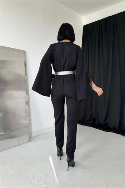 Siyah Yırtmaçlı Tulum