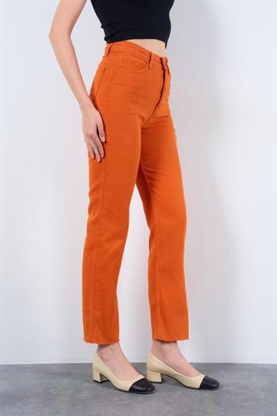 Strong Düz Pantolon - Oranj
