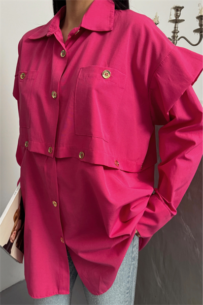 TASARIM GÖMLEK - Fuşya