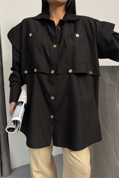 TASARIM GÖMLEK - Siyah