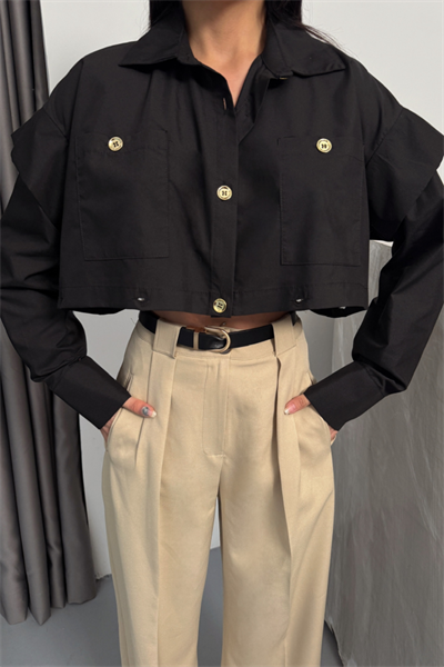 TASARIM GÖMLEK - Siyah