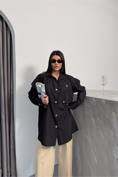 TASARIM GÖMLEK - Siyah