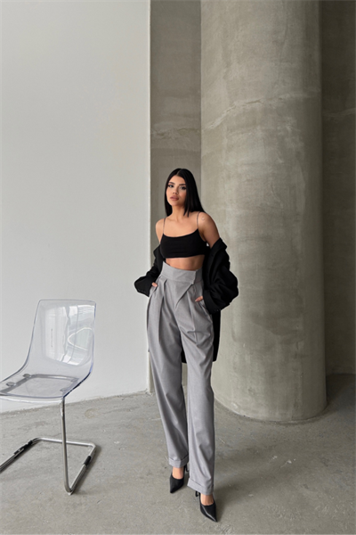 TASARIM PANTOLON - Gri