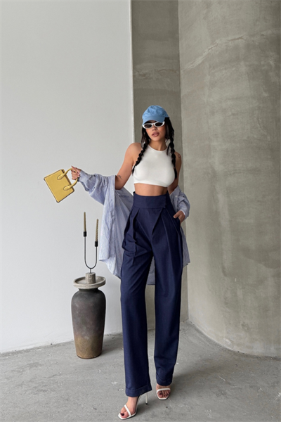 TASARIM PANTOLON - Lacivert