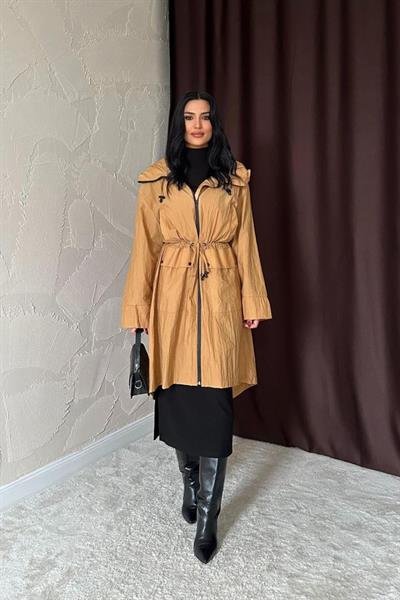 Taba Askı Detaylı Trençkot