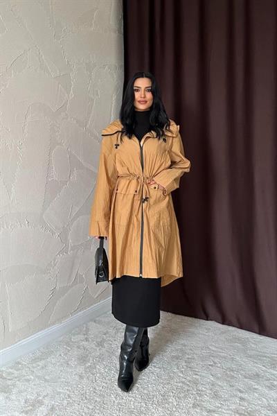 Taba Askı Detaylı Trençkot