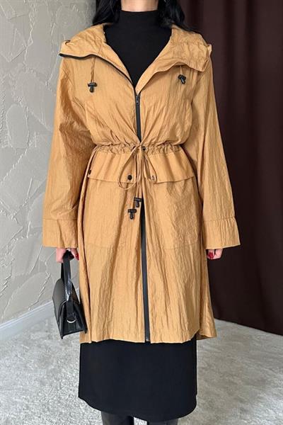 Taba Askı Detaylı Trençkot