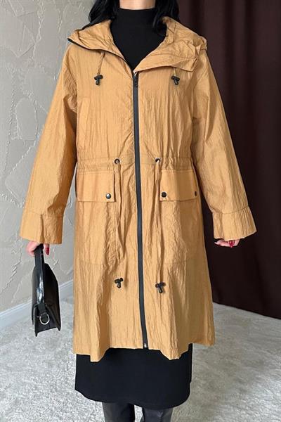 Taba Askı Detaylı Trençkot