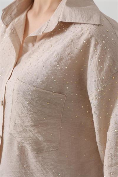 Taş Detaylı Gömlek - Taş