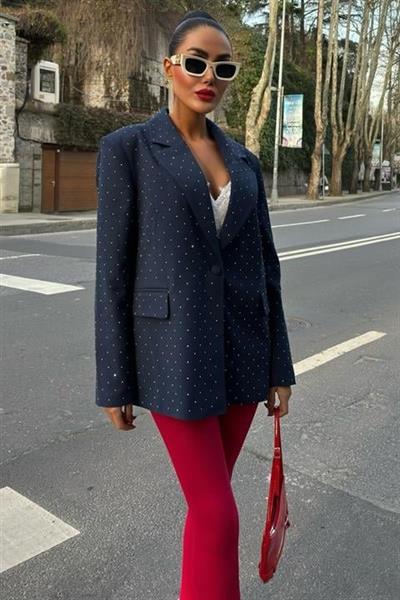 Taş Detaylı Premium Blazer Ceket 6122