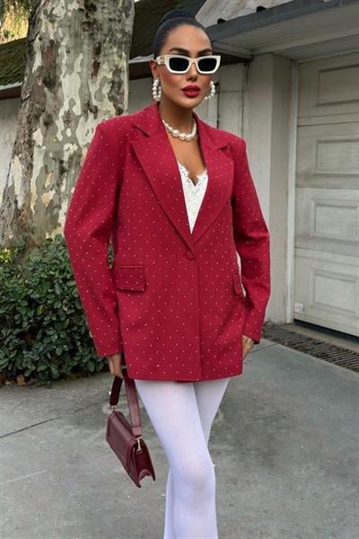 Taş Detaylı Premium Blazer Ceket 6122