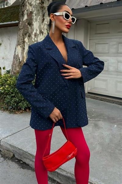 Taş Detaylı Premium Blazer Ceket 6122