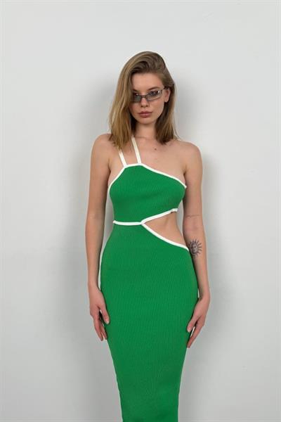 Tek Omuz Bel Dekolteli Elbise