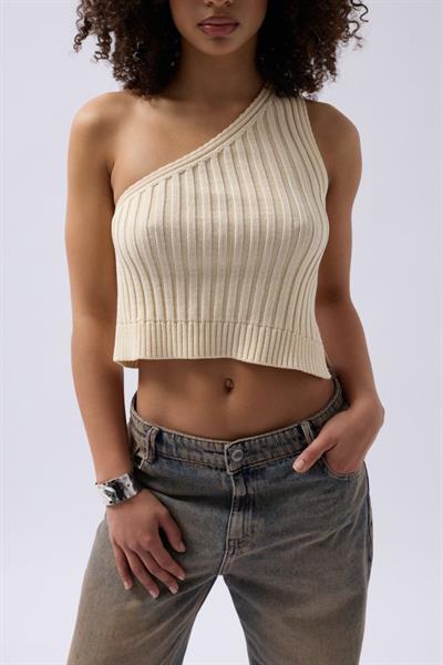 Tek Omuz Örgü Bluz