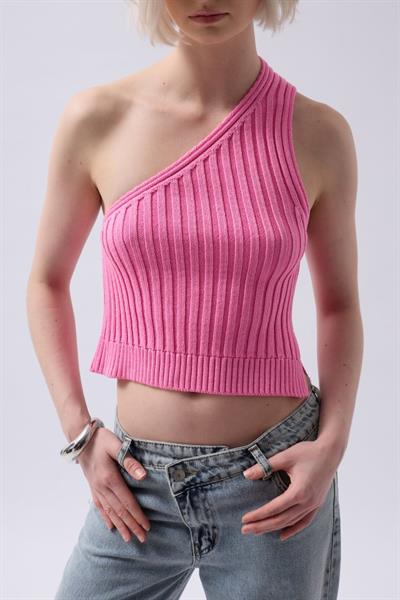 Tek Omuz Örgü Bluz