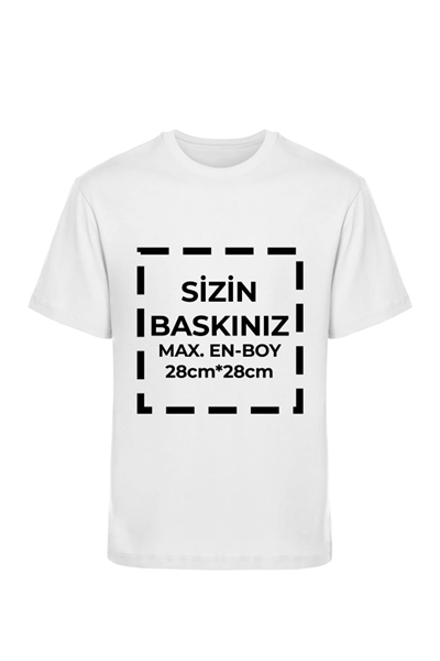Tişört Tasarla 20/1 Kumaş - Beyaz