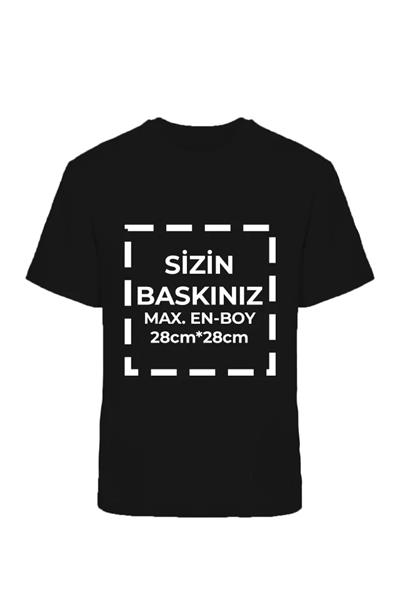 Tişört Tasarla 20/1 Kumaş - Siyah