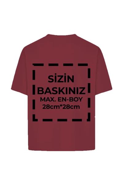 Tişört Tasarla 24/1 Kumaş - Bordo