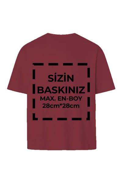 Tişört Tasarla 24/1 Kumaş - Bordo