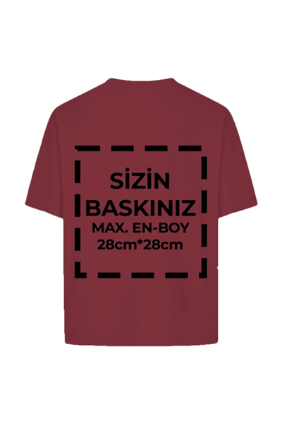 Tişört Tasarla 24/1 Kumaş - Bordo