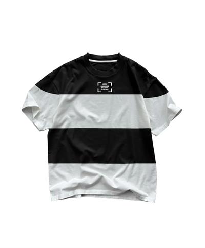 Tişört Tasarla Çizgili - Beyaz-Siyah