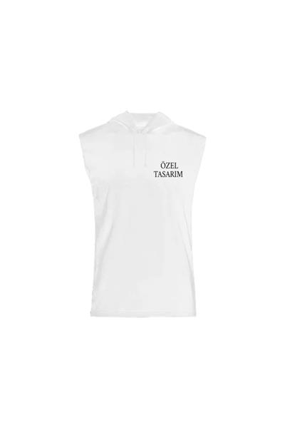 Tişört Tasarla Kapüşonlu Sıfır Kol Tişört