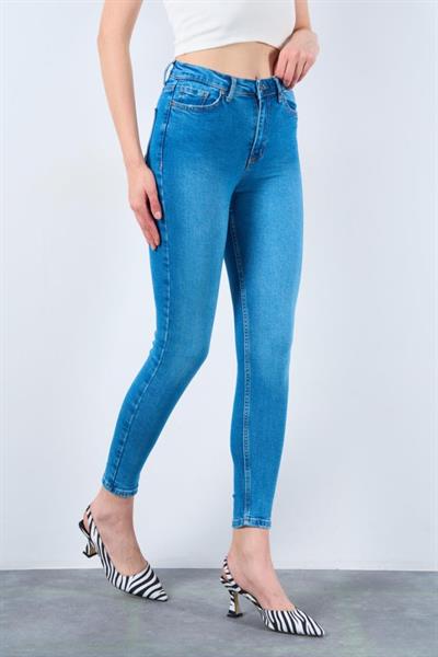 Toptan Mavi Kot Pantolon - 246