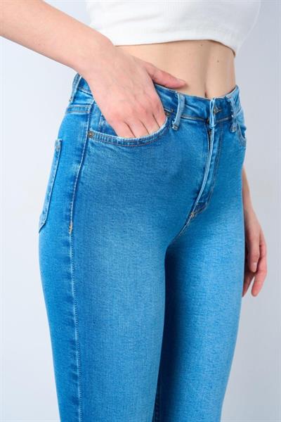 Toptan Mavi Kot Pantolon - 246