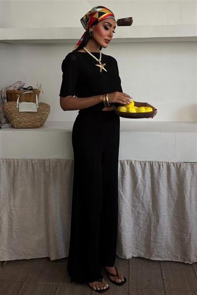 Triko Bluz Pantolon İkili Takım 10084-025