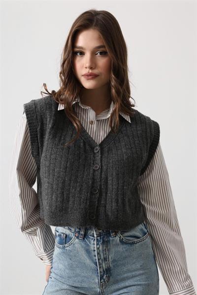 Trikolu Çizgili Gömlek - Pembe