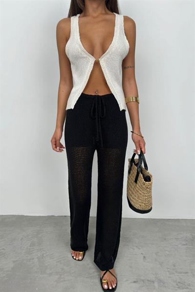 Tünel Detay Örgü Pantolon
