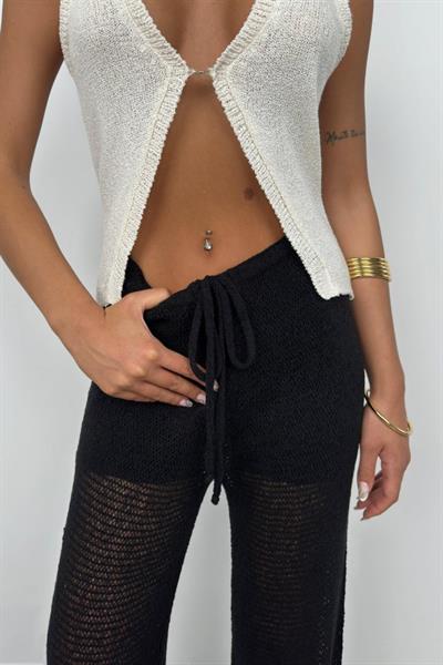 Tünel Detay Örgü Pantolon
