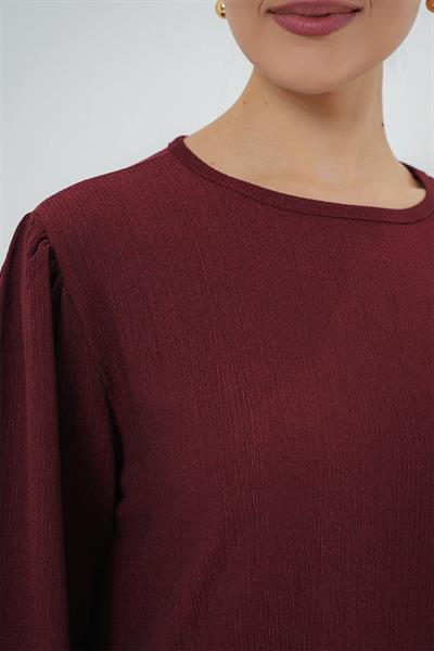 Tunik Pantolon Alt Üst Takım 6663 - Bordo