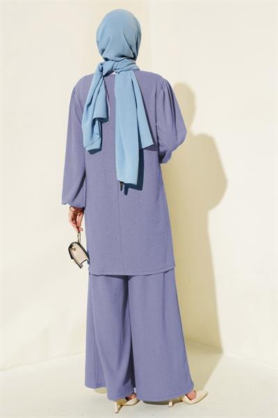 Tunik Pantolon Alt Üst Takım 6663 - Lila