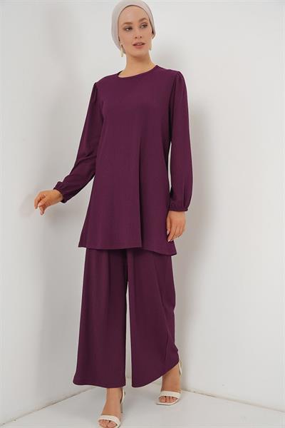 Tunik Pantolon Alt Üst Takım 6663 - Mor