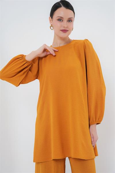 Tunik Pantolon Alt Üst Takım 6712 - Hardal