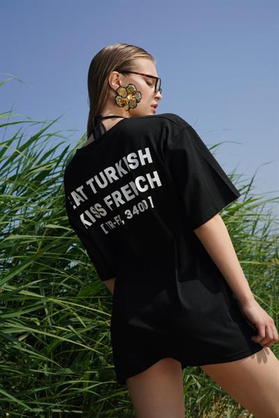 Turkish Sırt Baskılı Oversize T-Shirt