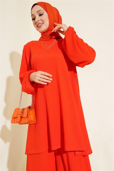 Turuncu Tunik Pantolon Alt Üst Takım 6663