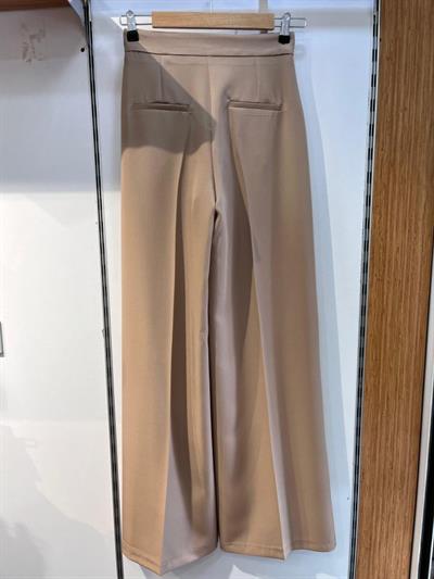 Üç Düğme Detayli Palazzo Pantolon