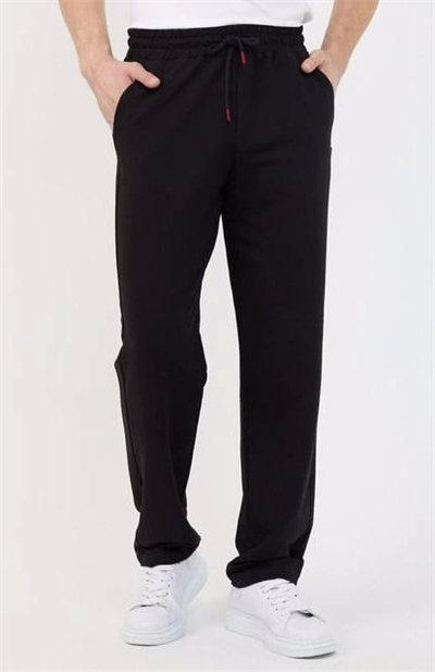 Üç İplik Basic Eşofman Pantolon - Siyah