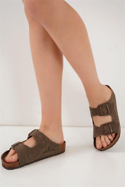 Unisex Ortopedik Terlik 010182 - Kahverengi